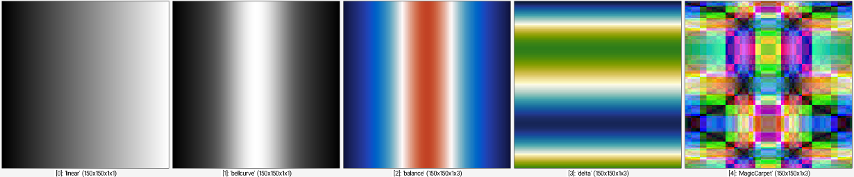 150,150,1,1,255*x/(w-1) name. linear +apply_curve[linear] 1,0,0,63,64,127,200,191,64,255,0 name. bellcurve +map[bellcurve] balance name. balance +rotate[linear] 90 name. delta apply_curve[delta] 1,0,0,63,200,127,127,191,10,255,200 map. delta +xor[balance,delta] name. MagicCarpet _parse_cli_images a x r2dx. 50%